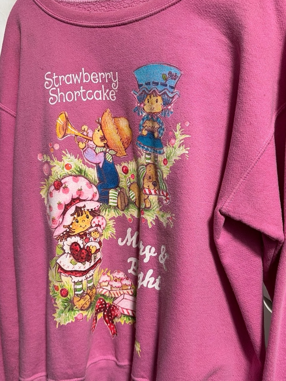 PacSun Vintage Strawberry Shortcake Pink Graphic Crewneck